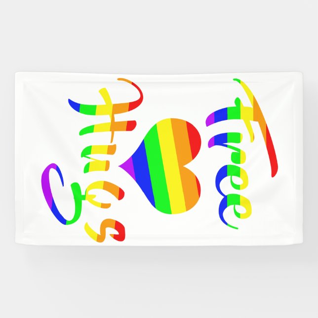 Free Hugs | LGBTQ+ Pride Banner (Horizontal)