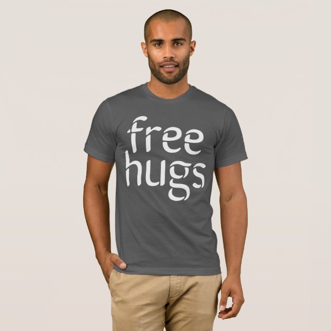 Free Hugs Men's Basic Bella Canvas T-Shirt (Front Full)