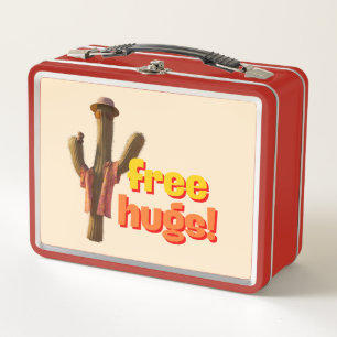 Free Hugs! Metal Lunch Box