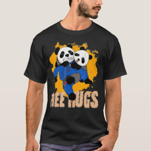 Free Hugs Panda Brazilian BJJ JiuJitsu T-Shirt