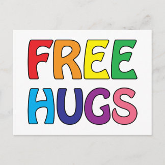 Free Hugs Postcard