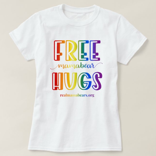 Free Hugs Rainbow T-shirt (Design Front)