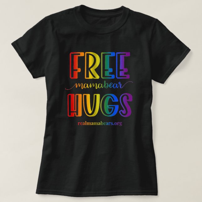 Free Hugs Rainbow T-shirt (Design Front)