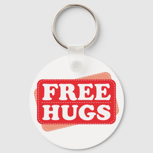 Free Hugs - Red Key Ring (Front)