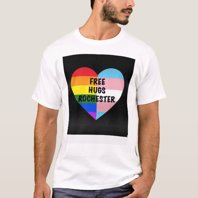 Free Hugs Rochester Standard T-Shirt (Front)