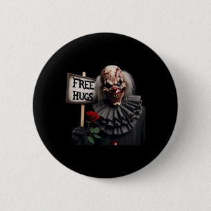 Free Hugs Scary Clown Valentine Halloween Horror 1 6 Cm Round Badge