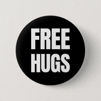 Free Hugs Standard, 2¼ Inch Round Button