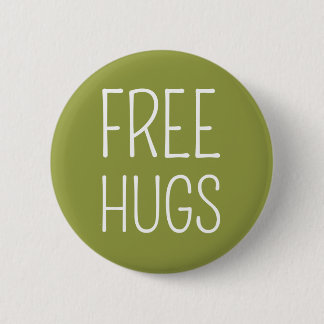 Free Hugs Standard, 2¼ Inch Round Button