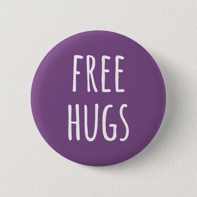 Free Hugs Standard, 2¼ Inch Round Button (Front)