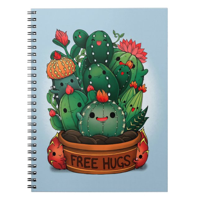 Free Hugs Succulents Notebook (Front)
