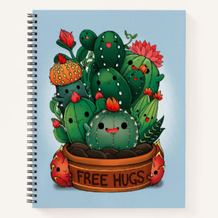 Free Hugs Succulents Notebook