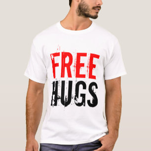 Free Hugs T Shirt   Vintage look