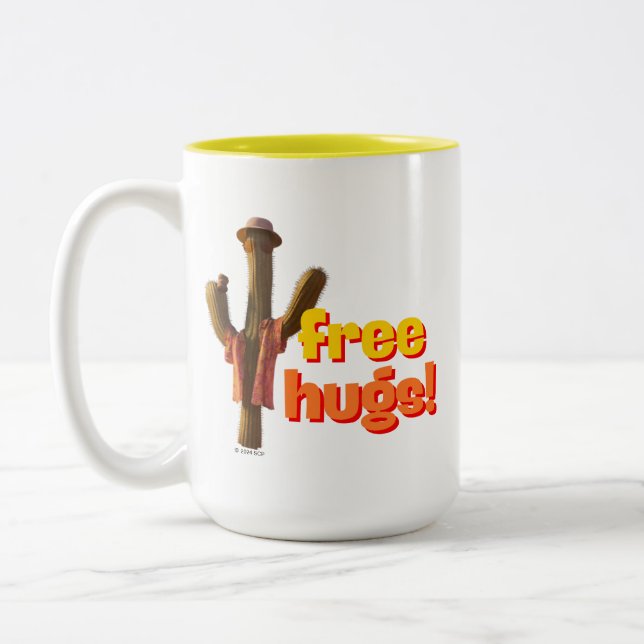 Free Hugs! Two-Tone Coffee Mug (Left)