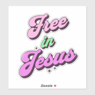 Free In Jesus Retro Style Inspiration