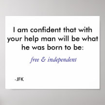 Free & Independant - blue