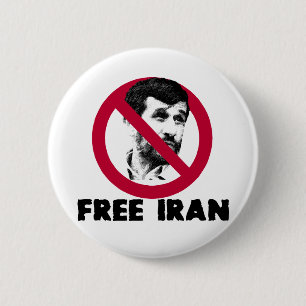 Free Iran - Ahmadinejad 6 Cm Round Badge