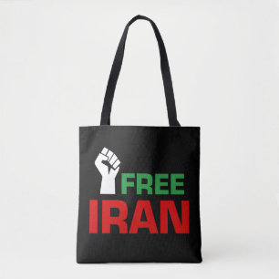 Free Iran Anti Iran War Tote Bag
