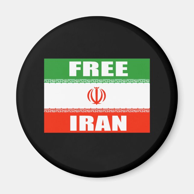 FREE IRAN Flag Magnet (Front)