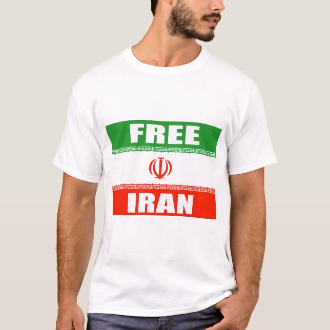 FREE IRAN Flag T-Shirt (Front)