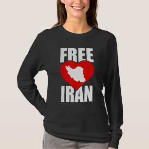 Free Iran Love Persian Freedom Azadi Iran Quote T-Shirt