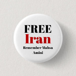 FREE IRAN REMEMBER Mahsa Amini Button