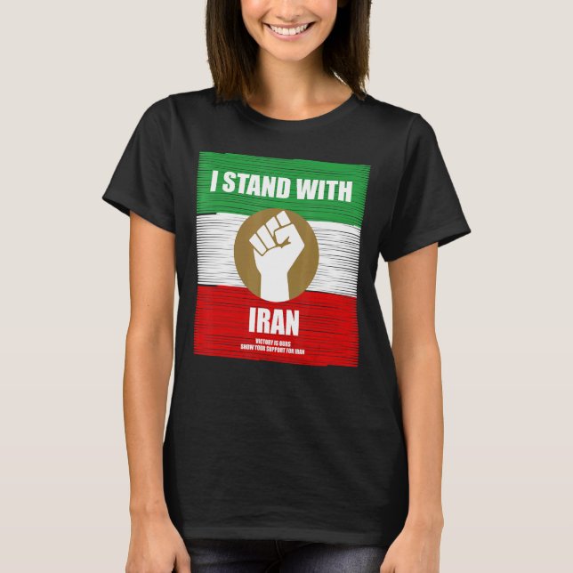 FREE IRAN SOLIDARITY MERCH Iran Tehran T-Shirt (Front)