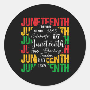 Free Ish, African American, Black Woman, Black His Classic Round Sticker