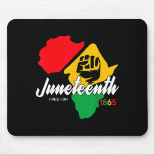 Free-ish since 1865 juneteenth day black pride mouse mat