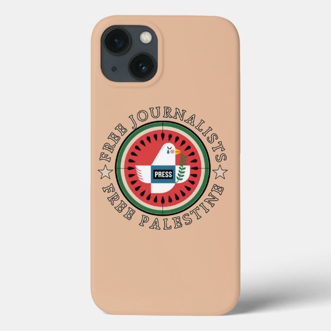 Free Jounalists Free Palestine Case-Mate iPhone Case (Back)