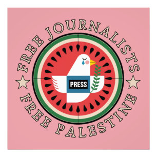 Free Jounalists Free Palestine Photo Print
