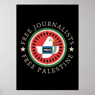 Free Jounalists Free Palestine Poster