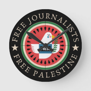 Free Jounalists Free Palestine Round Clock