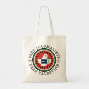Free Jounalists Free Palestine Tote Bag