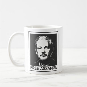 Free Julian Assange wikileaks Coffee Mug