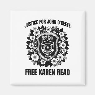 Free Karen Read Justice For John Okeefe 2025 Badge Magnet