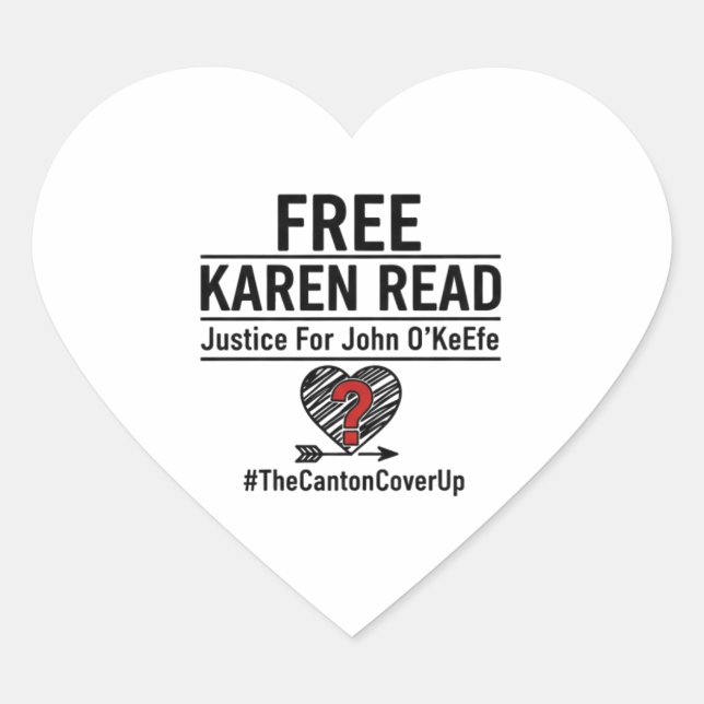 Free Karen Reard Sticker Justice For John O'Keefe  (Front)