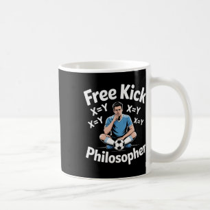 Free Kick Philosopher Soccer Math Humor _1 Coffee Mug