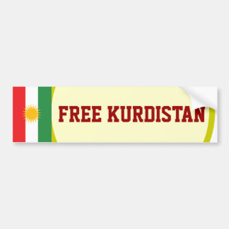 FREE KURDISTAN BUMPER STICKER