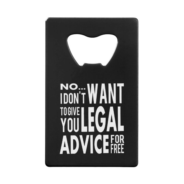 Free Legal Advice - Funny Lawyer Quote (Front)