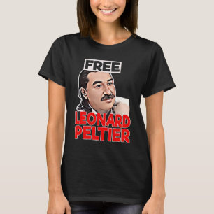FREE LEONARD PELTIER liberty prison retro T-Shirt