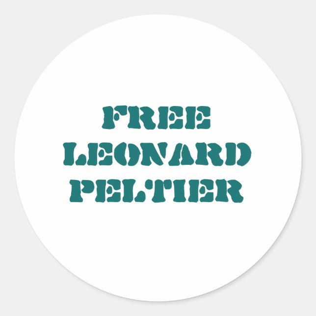 Free Leonard Peltier sticker (Front)