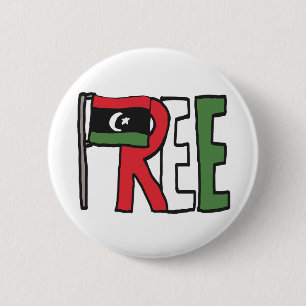 Free Libya 6 Cm Round Badge