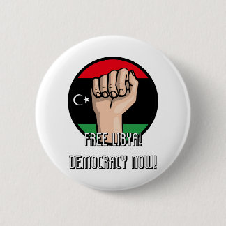 FREE LIBYA 6 CM ROUND BADGE