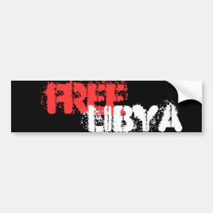 FREE LIBYA BUMPER STICKER
