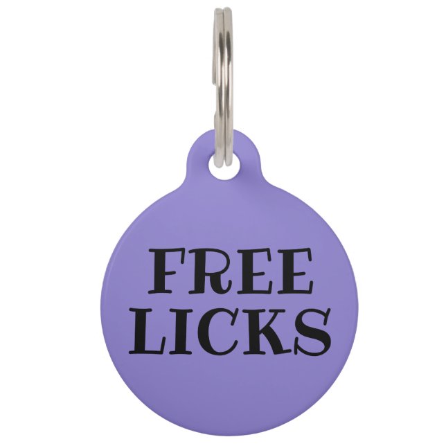Free Licks Pet Tag (Front)