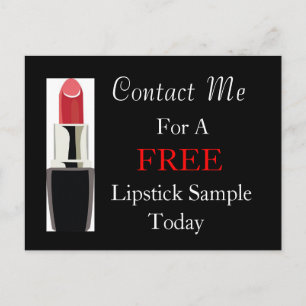 Free Lipstick Sample Postcard