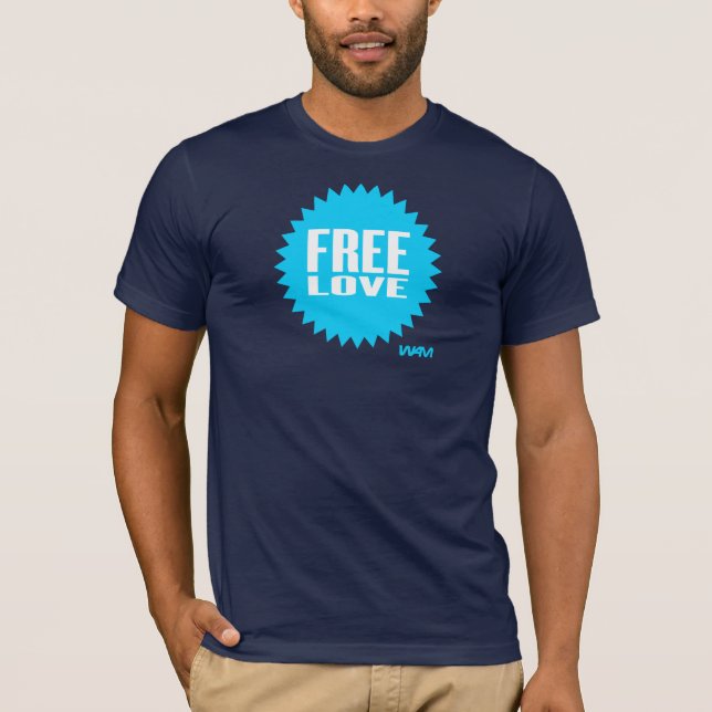 free love - blue T-Shirt (Front)