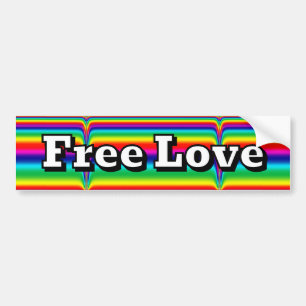 Free Love Bumper Sticker