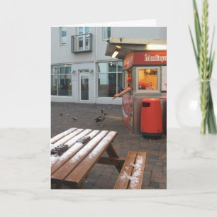 free lunch greeting card (funny inside)