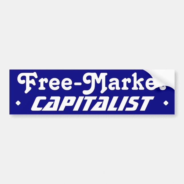Free-Market Capitalist Bumper Sticker (Front)
